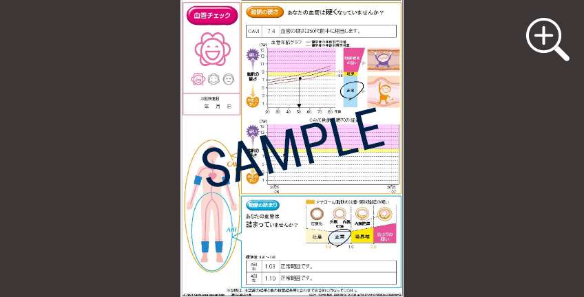 血管年齢の即時計測